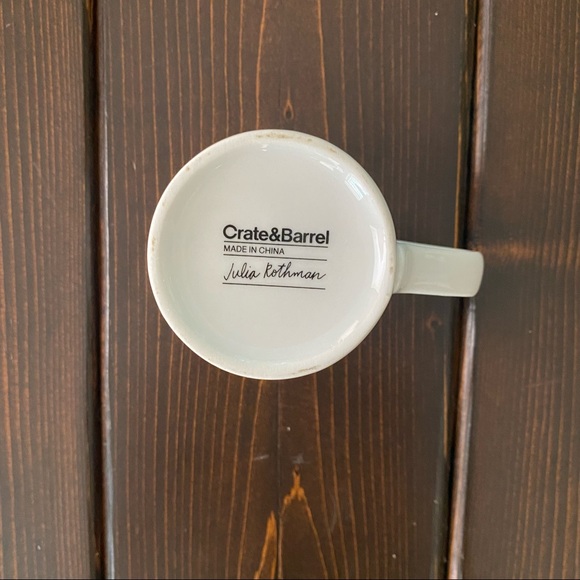 Crate & Barrel Christmas Yule Tree Mug by Julia Rothman - Picture 2 of 6